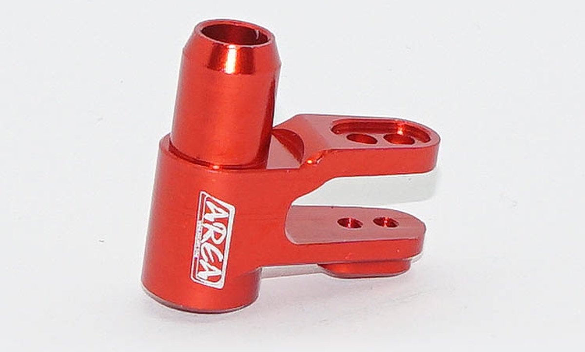 Area RC, Servo-saver, (X-maxx, TRX7747), (Rood Aluminium), 1 st.