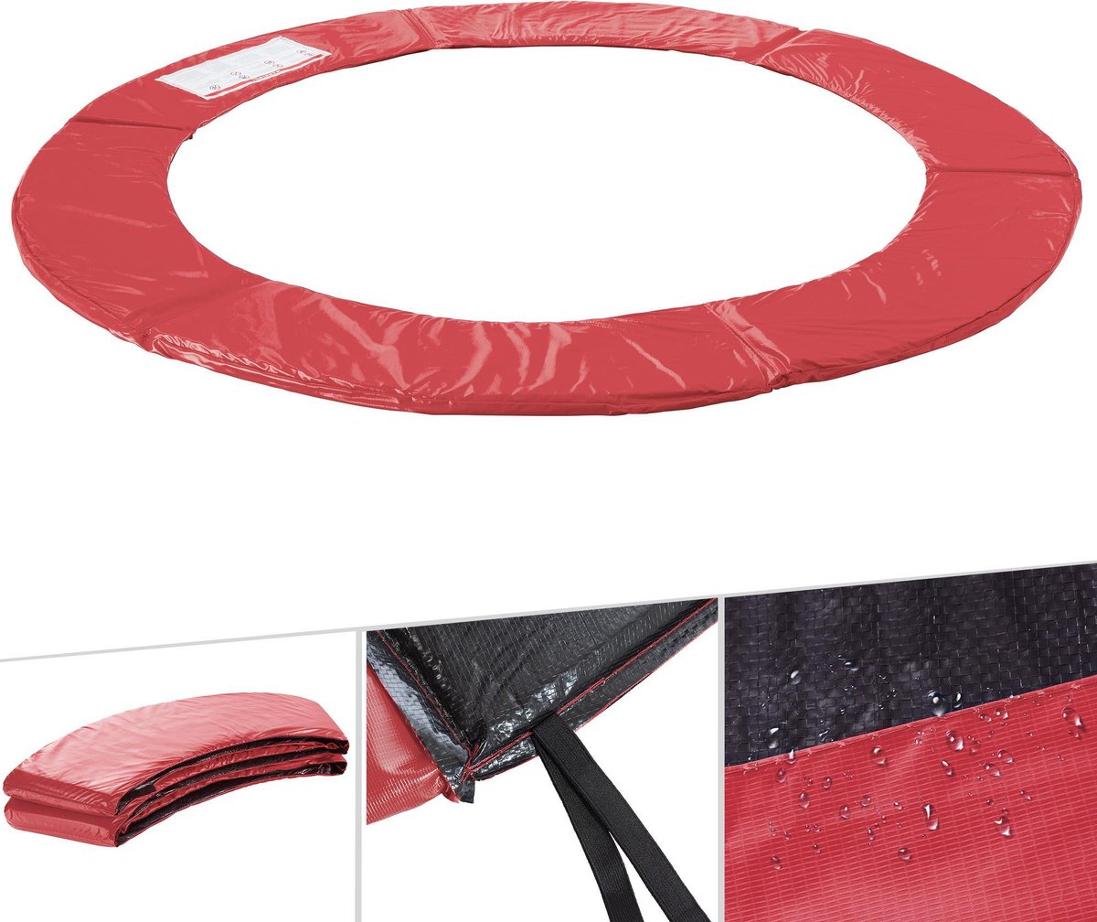 AREBOS Beschermingspads Randafdekking Trampoline 183 cm Rood