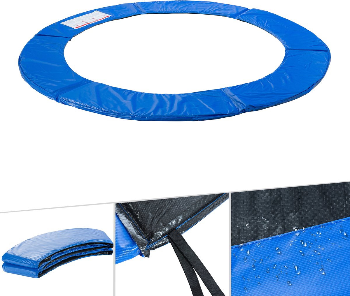 AREBOS Beschermingspads Trampoline 244 cm Blauw