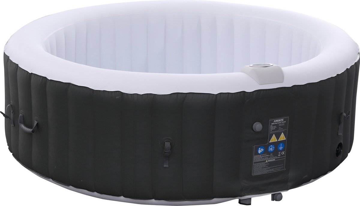 AREBOS Jacuzzi Opblaasbaar - Bubbelbad Voor 6 personen - Hottub Ø 208 cm - met Jacuzzi Accessoires