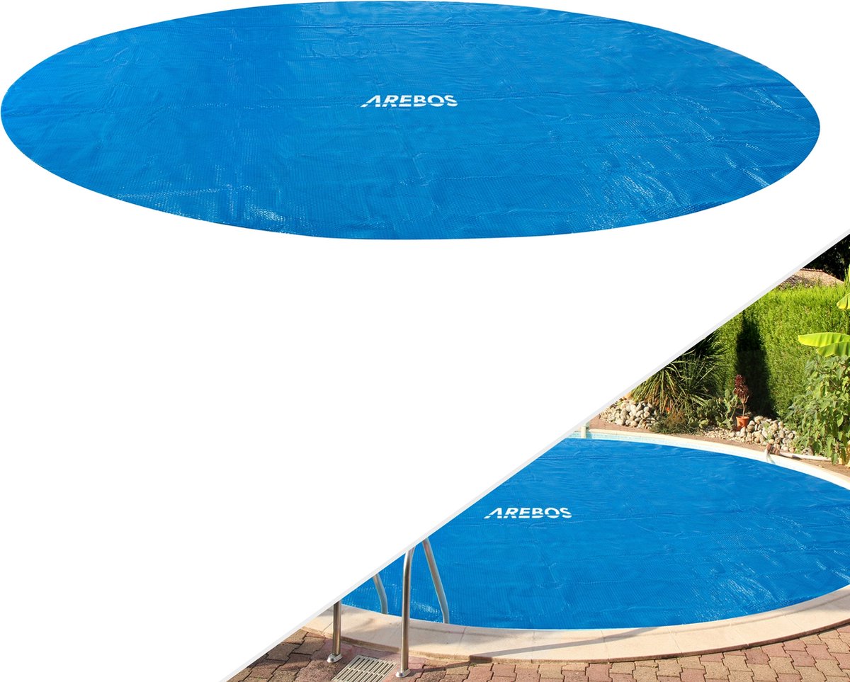 AREBOS Pool Cover Zonnefolie Solar Tarpaulin Zonneverwarming Zwembadverwarming