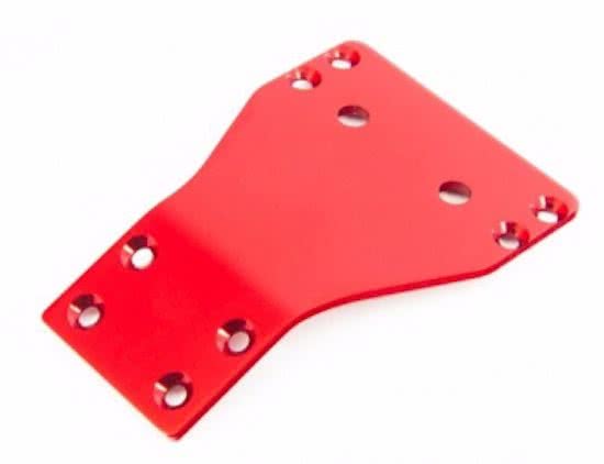 ALUMINIUM FRONT CHASSIS PLATE (RED)*