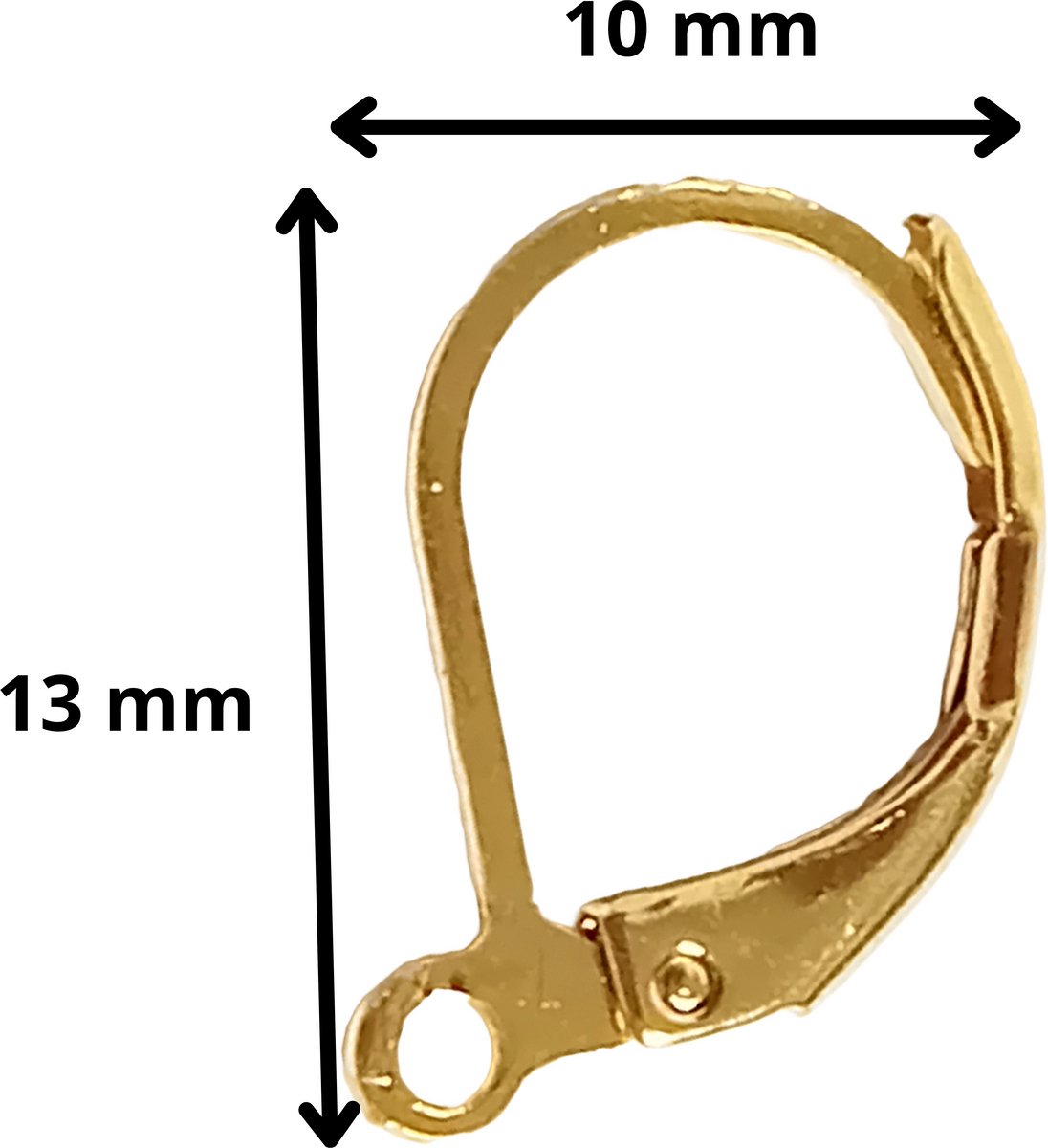   - 30 oorhaken goudkleur voor het maken van 15 paar oorbellen - anti-allergisch