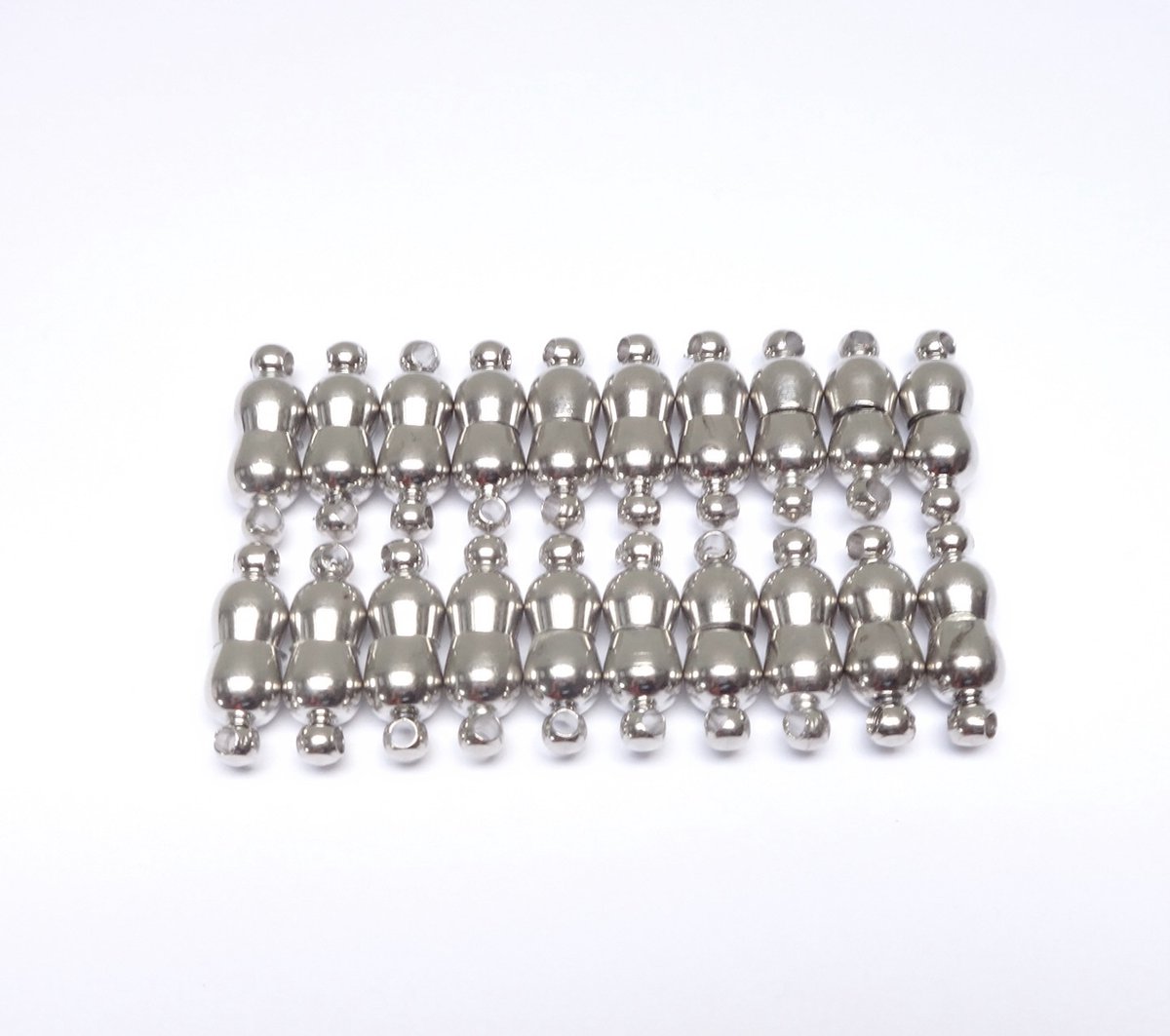 Art & Pearls – 25 magneet juwelensluitingen – Platina plated