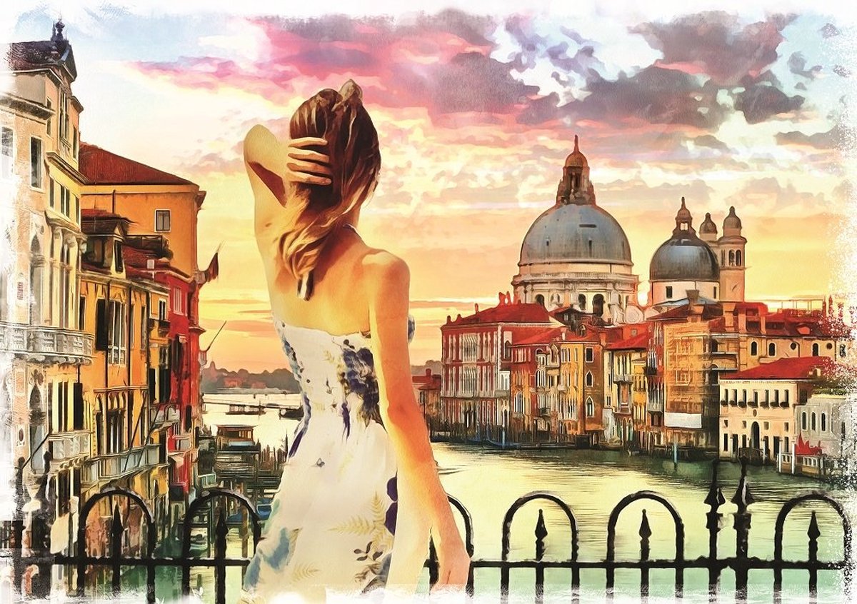 Art-Puzzle Views on Venice -  Puzzel 1500 stukjes