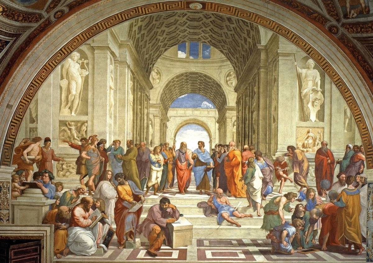 Legpuzzel school of Athens, 2000 stukjes