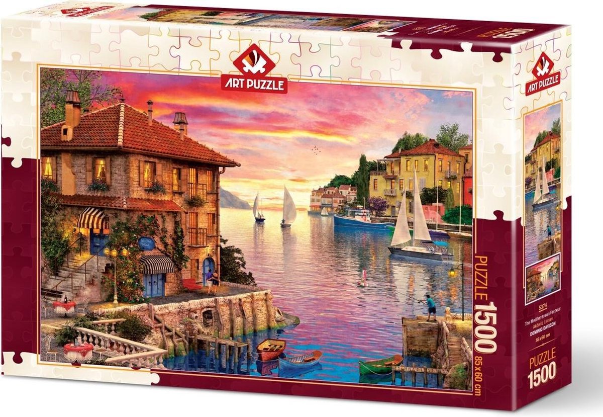 Mediterranean Harbour Puzzel 1500 Stukjes