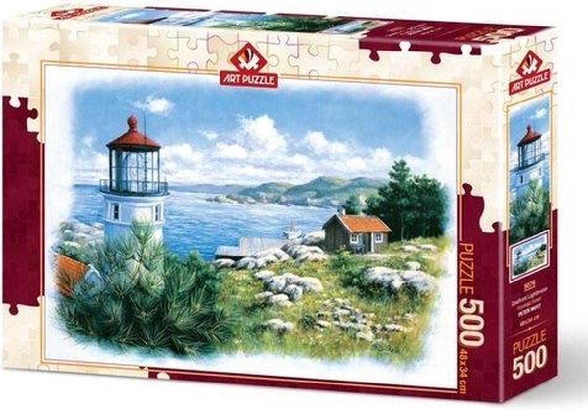 Seafront Lighthouse Puzzel 500 Stukjes