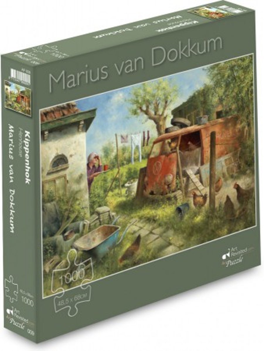 Puzzel Kippenhok - Marius van Dokkum 1000