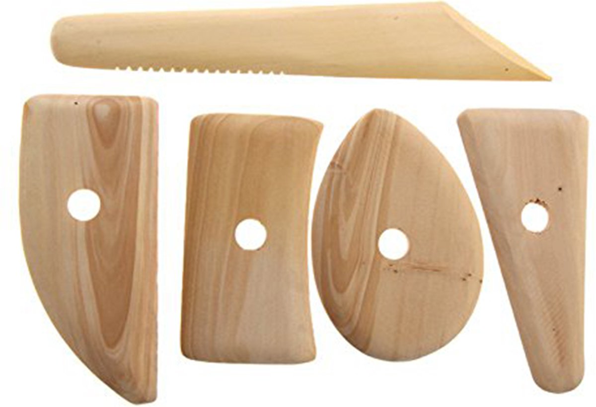 Klei lomer Gereedschap Pottenbakken Boetseren Boetseer Set 5 - Beeldhouwen voor Kind/Kinderen/Volwassenen - Voor Beginners – Boetseergereedschap lomers - Met   - Keramiek/Polymeer/Boetseerklei - Modelleer – Kleigereedschap