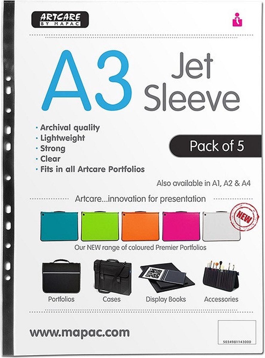   Jet Sleeves A3 formaat - 5 stuks