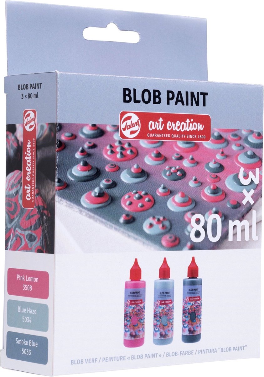 Art Creations Blob Paint 3 x 80 ml Roze