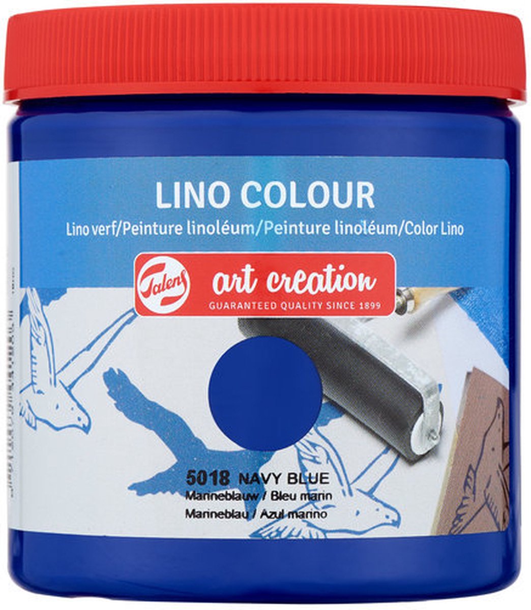 Linoleumverf - Linoverf - Marineblauw - Art Creation - 250ml