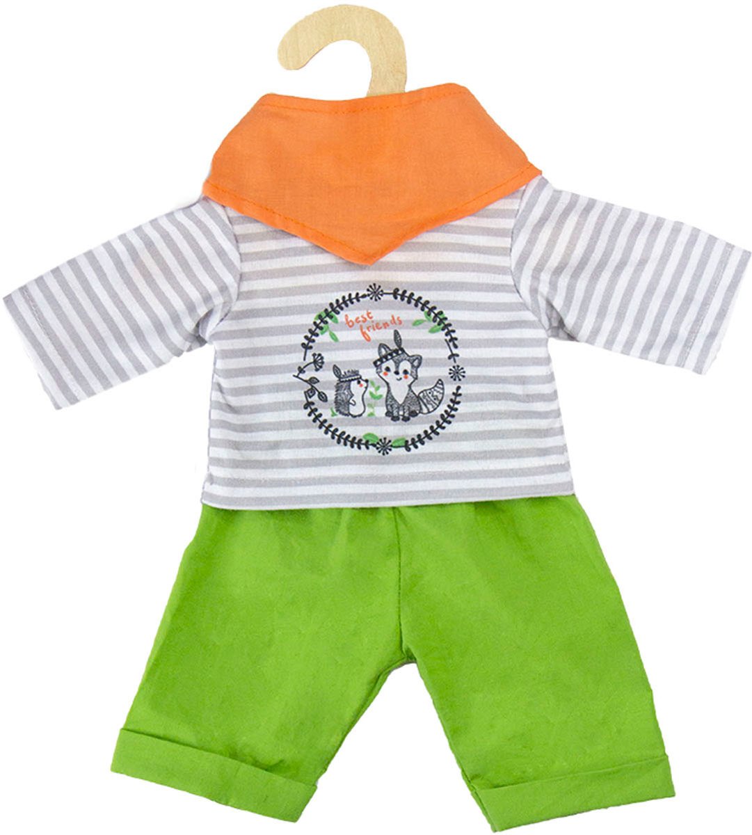 Poppen Outfit Vos, 28-35 cm Afmeting verpakking: 22 x 18 x 2 cm, geschikt voor poppen van 28-35 cm