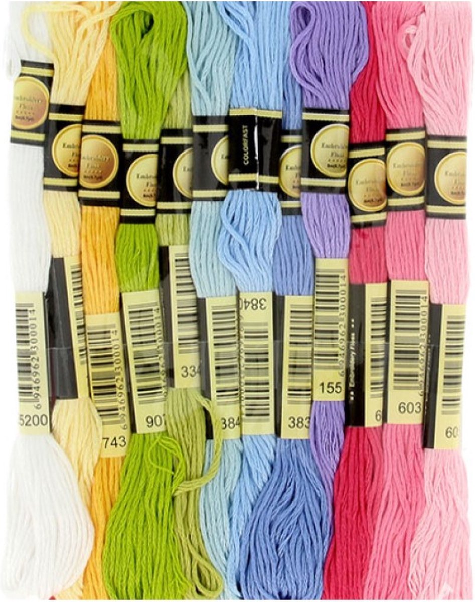 12 katoenen draden 8 m -  