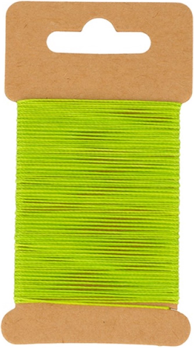 Groen gewaxt draad 10 m -  