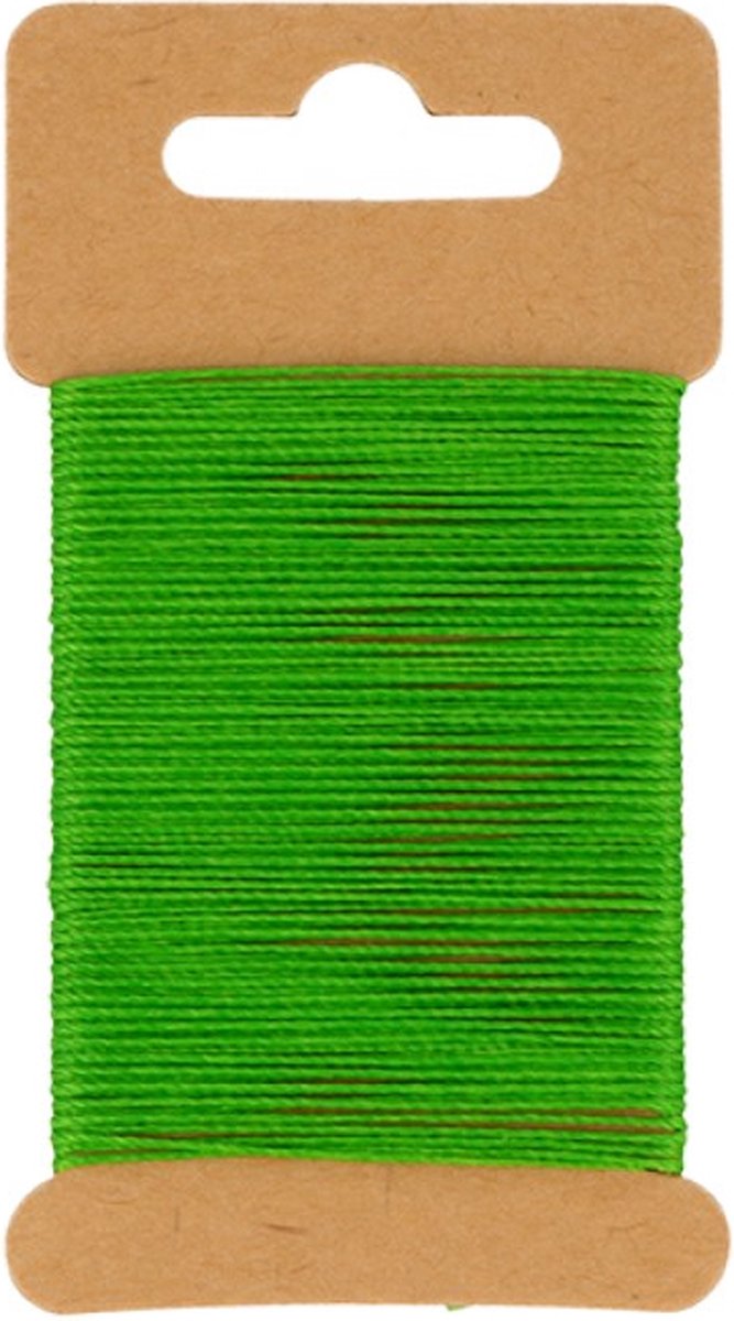 Groen gewaxt draad 10 m -  