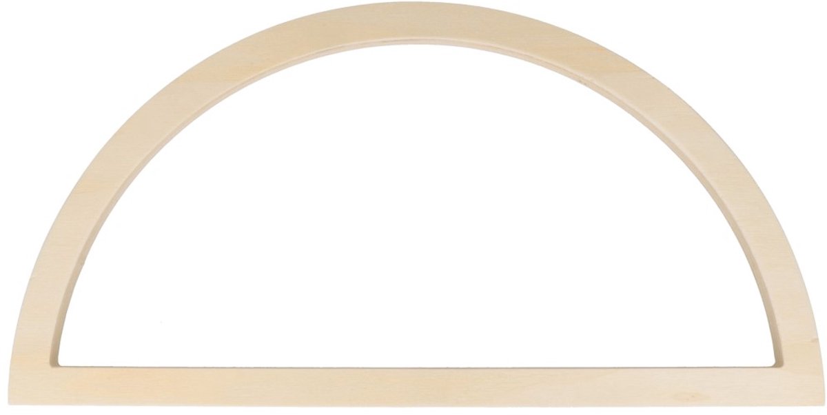 Halve cirkel houten silhouet - 22x11 cm - Artemio