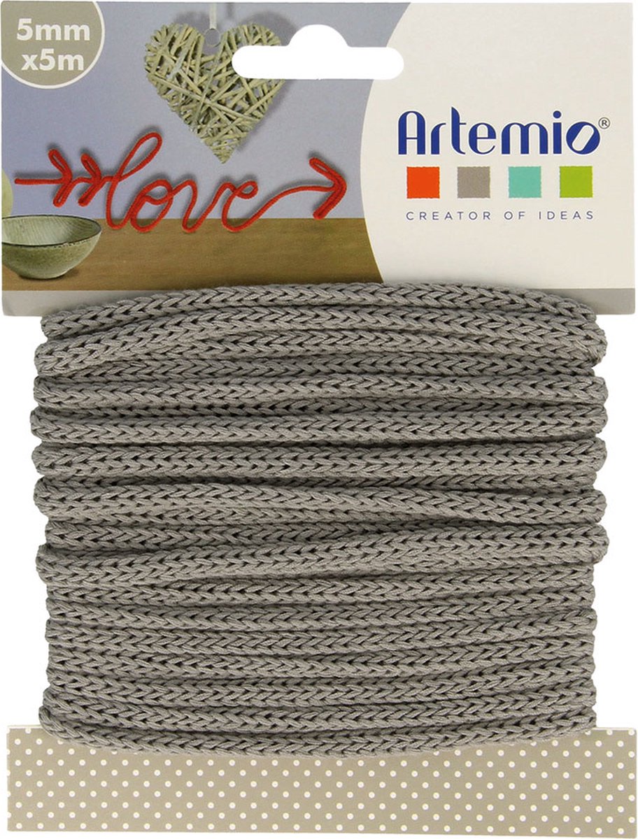 KNITTING THREAD 5MMX5M GRAY