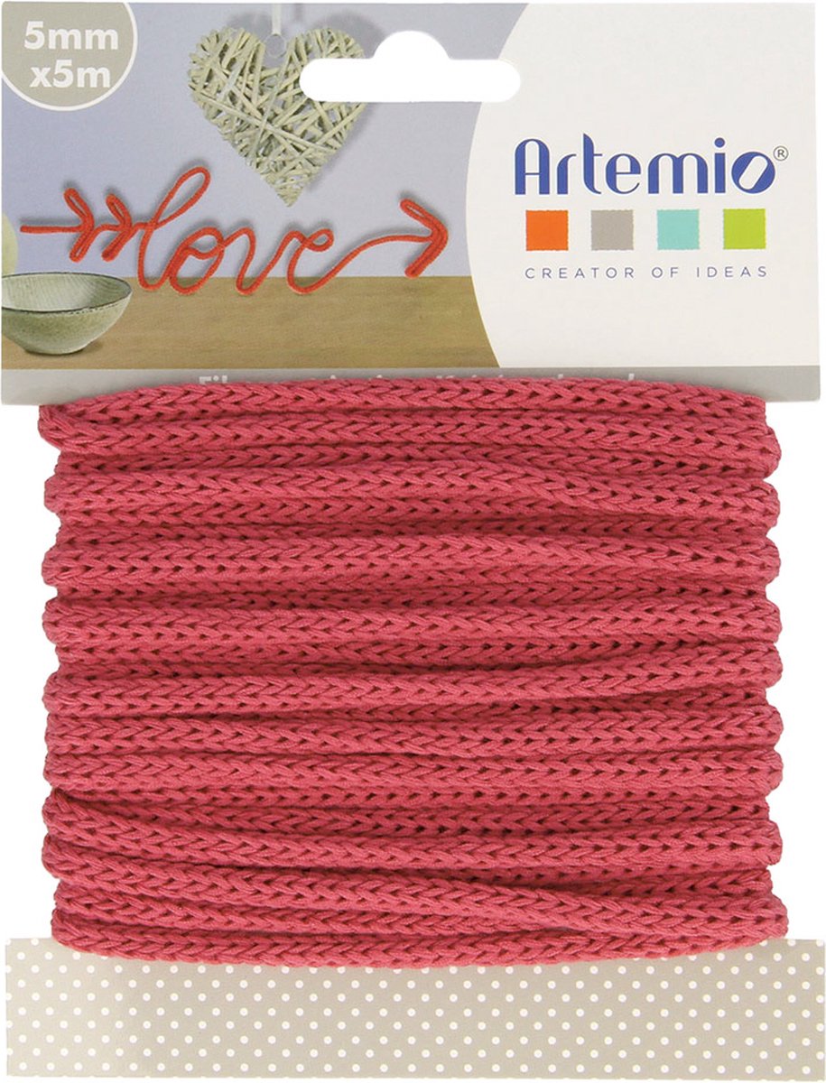 KNITTING THREAD 5MMX5M RED