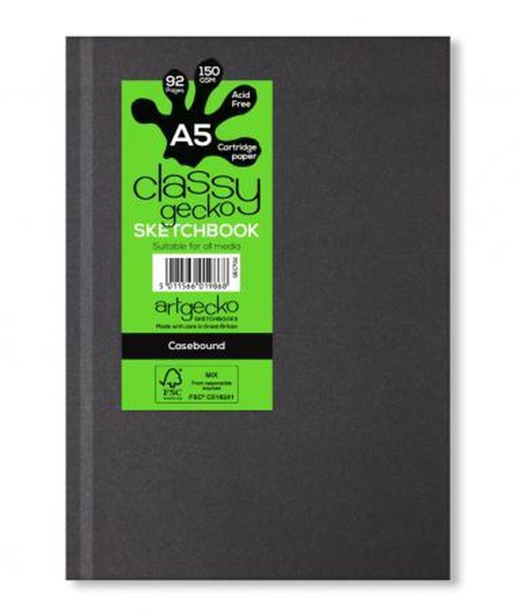 Artgecko Classy Schetsboek A5 Portret 150gr 46 vel Wit