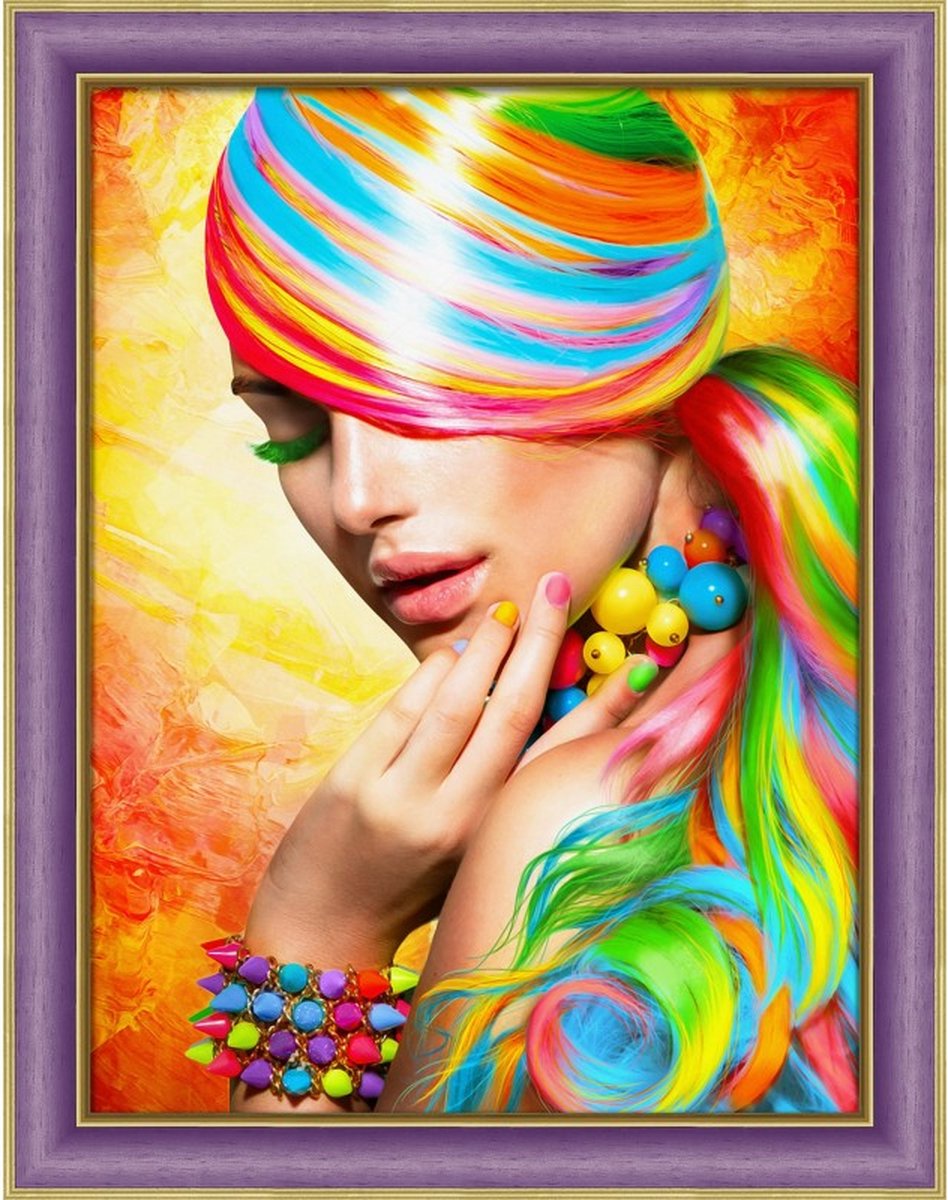 Artibalta Diamond Painting Bright Fashion 30x40 cm  Vierkante Steentjes