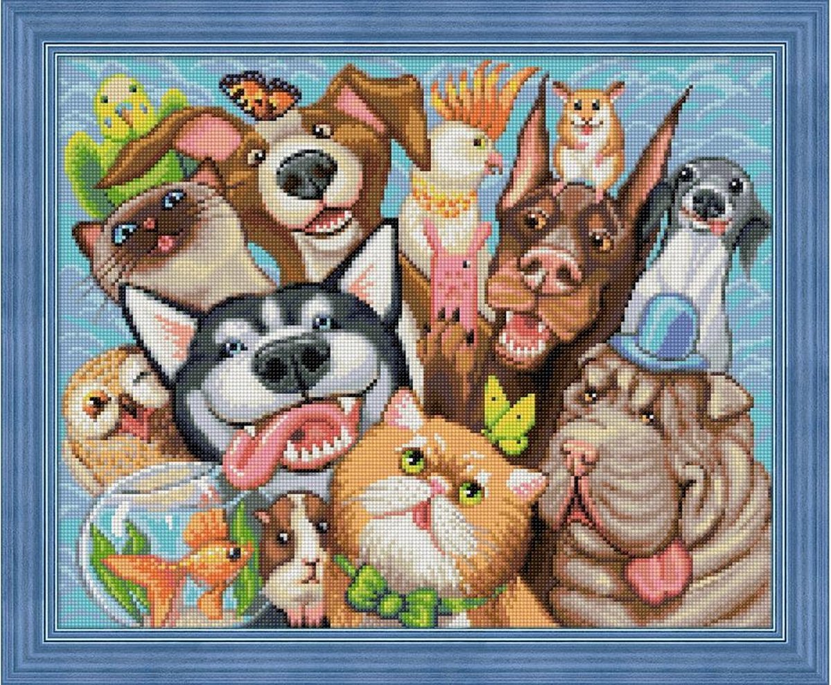 Diamond Painting Canvas - Animal Selfie