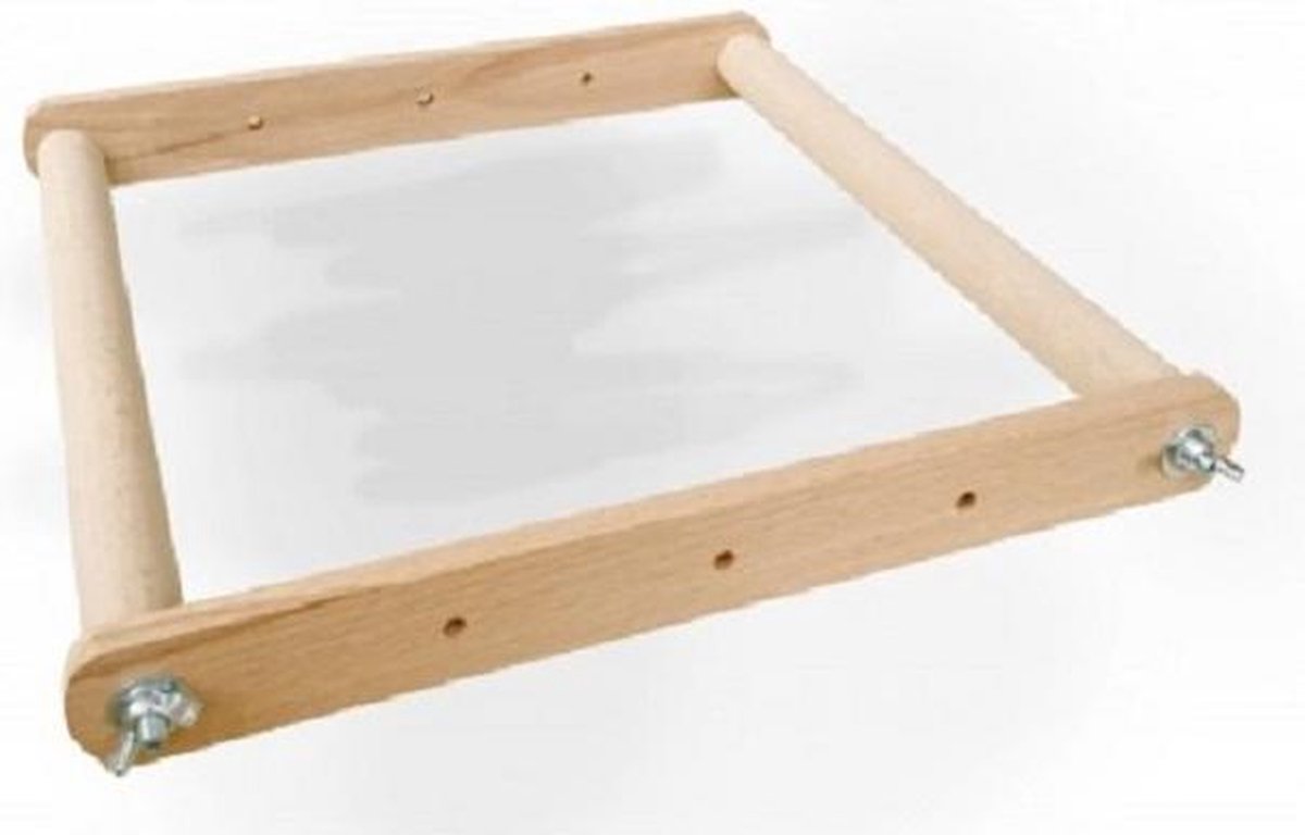 Houten borduurraam 30 cm breed, verstelbaar van 10 tot 30 cm hoogte