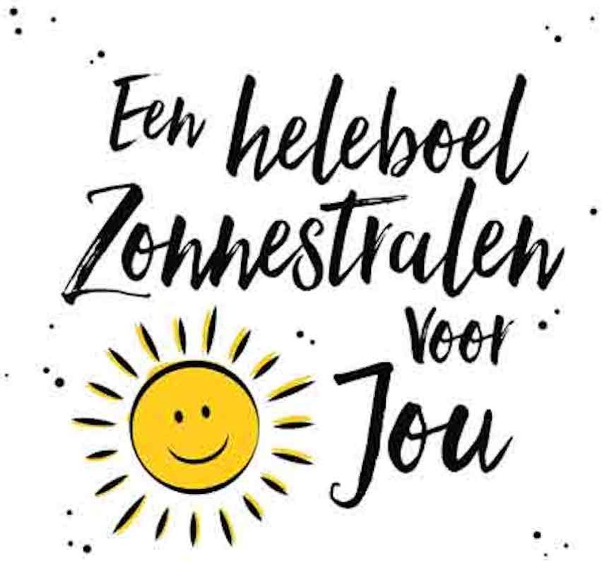 Wenskaart een heleboel zonnestralen voor jou