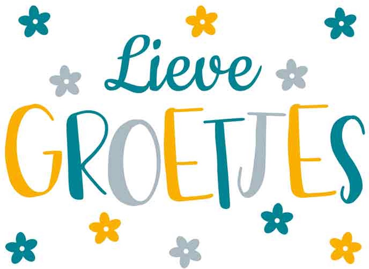 Wenskaart lieve groetjes