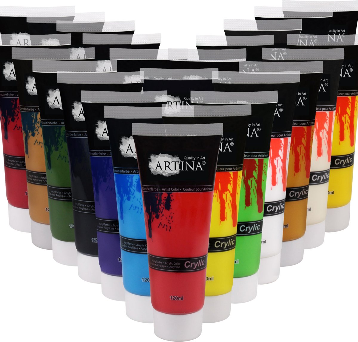 Artina Acrylverf Set 24 x 120 ml Hobbyverf