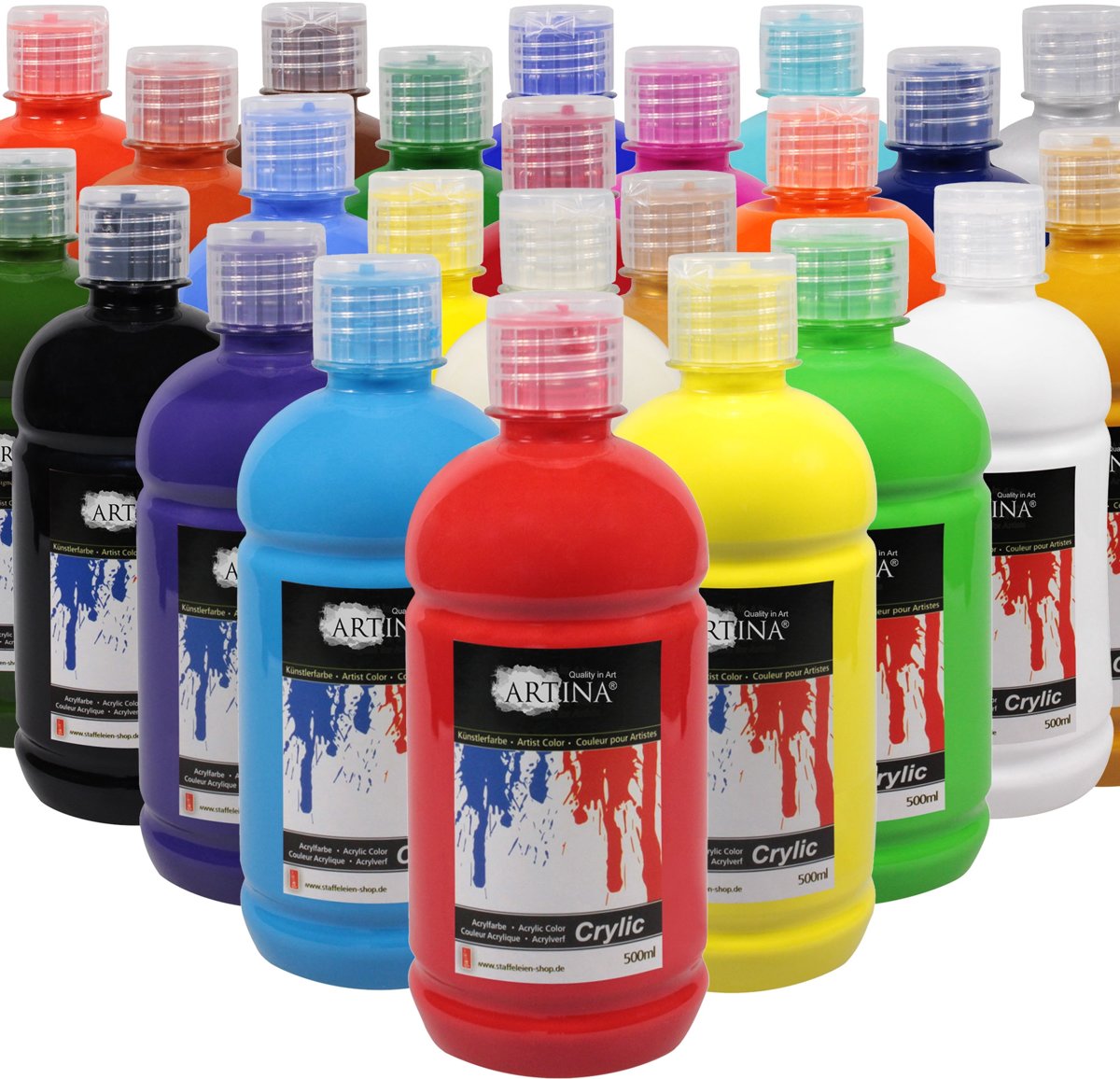 Artina Acrylverf Set 24 x 500 ml Hobbyverf