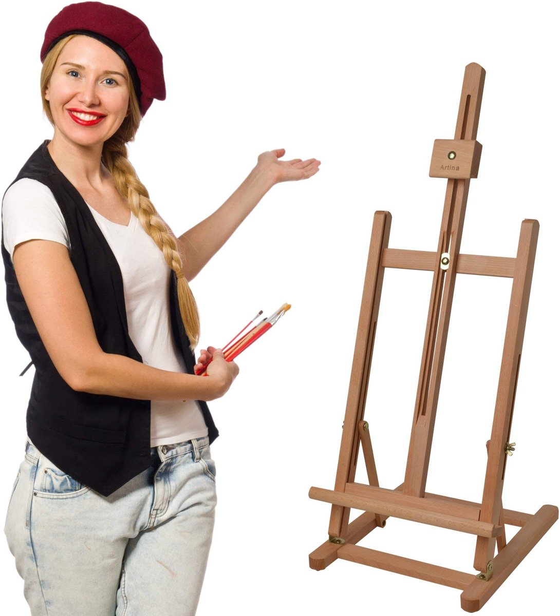   Tafelezel “Metz” beukenhout ezel