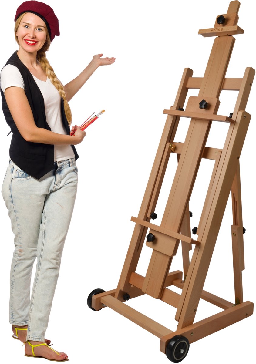   vouwbare ezel “Bordeaux” beukenhout