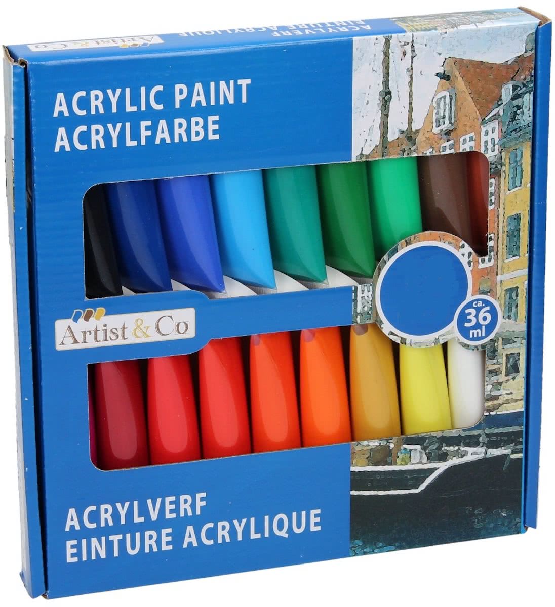 Acrylverf - 16 delig - 36 ml - Acrylic