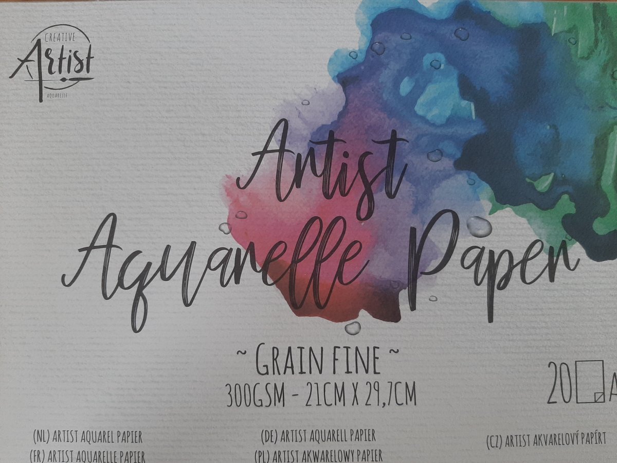 Aquarel Papier - A4 Formaat 21x29,7cm - 300 g/m² - blok 20 vel - Aquarelblok