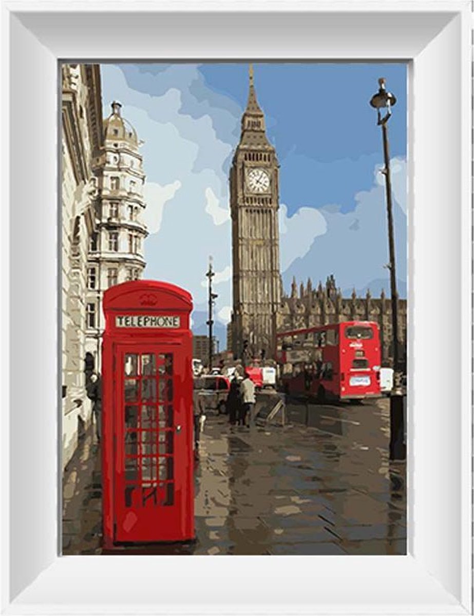 Artstudioclub™  schilderen op nummer volwassenen 40x50cm volwassenen BigBen London