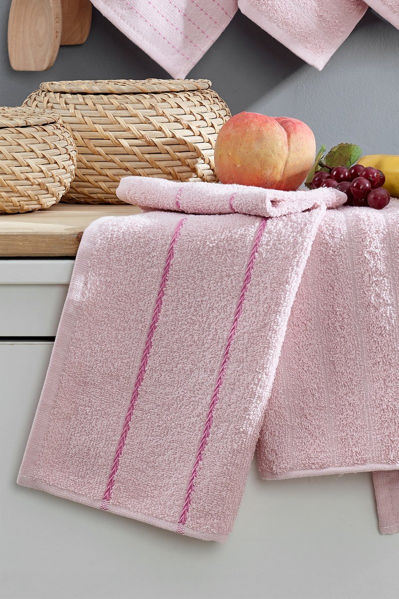   - Washandjesset (6 stuks) - Poeder - 30 x 50 cm