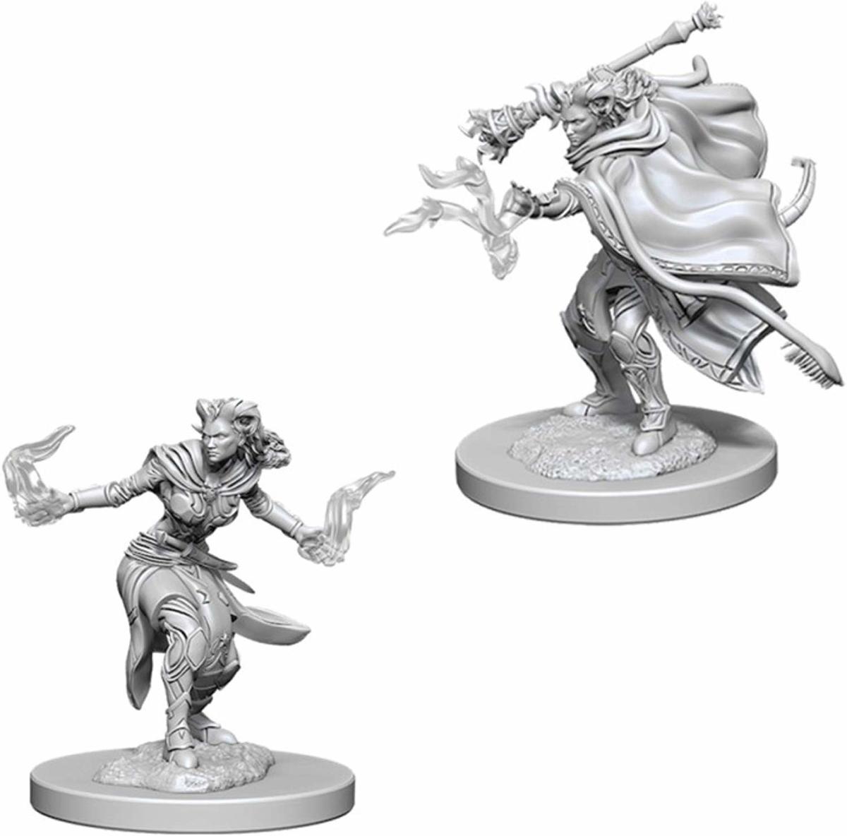 Asmodee D&D Miniatures Female Tiefling Warlock (6x) - EN