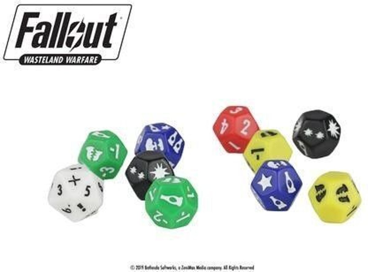 Asmodee Fallout WW Extra Dice Set 10 custom dice - EN