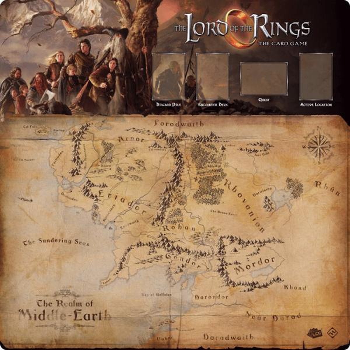 Asmodee Lord of the Rings LCG: 1-4 Player Playmat -