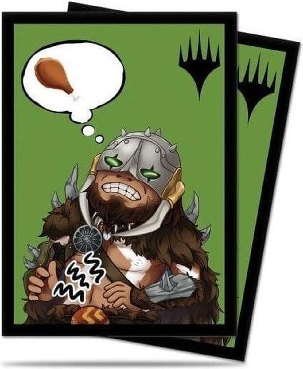 Asmodee SLEEVES MTG Chibi Garruk Im Starving 100ct -