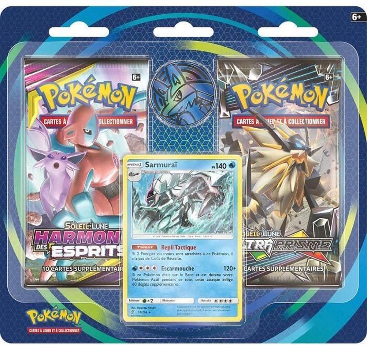 POKEMON Sun and Moon - Pack van 2 SARMURAI boosters - 20 kaarten - 2PACKJAN20