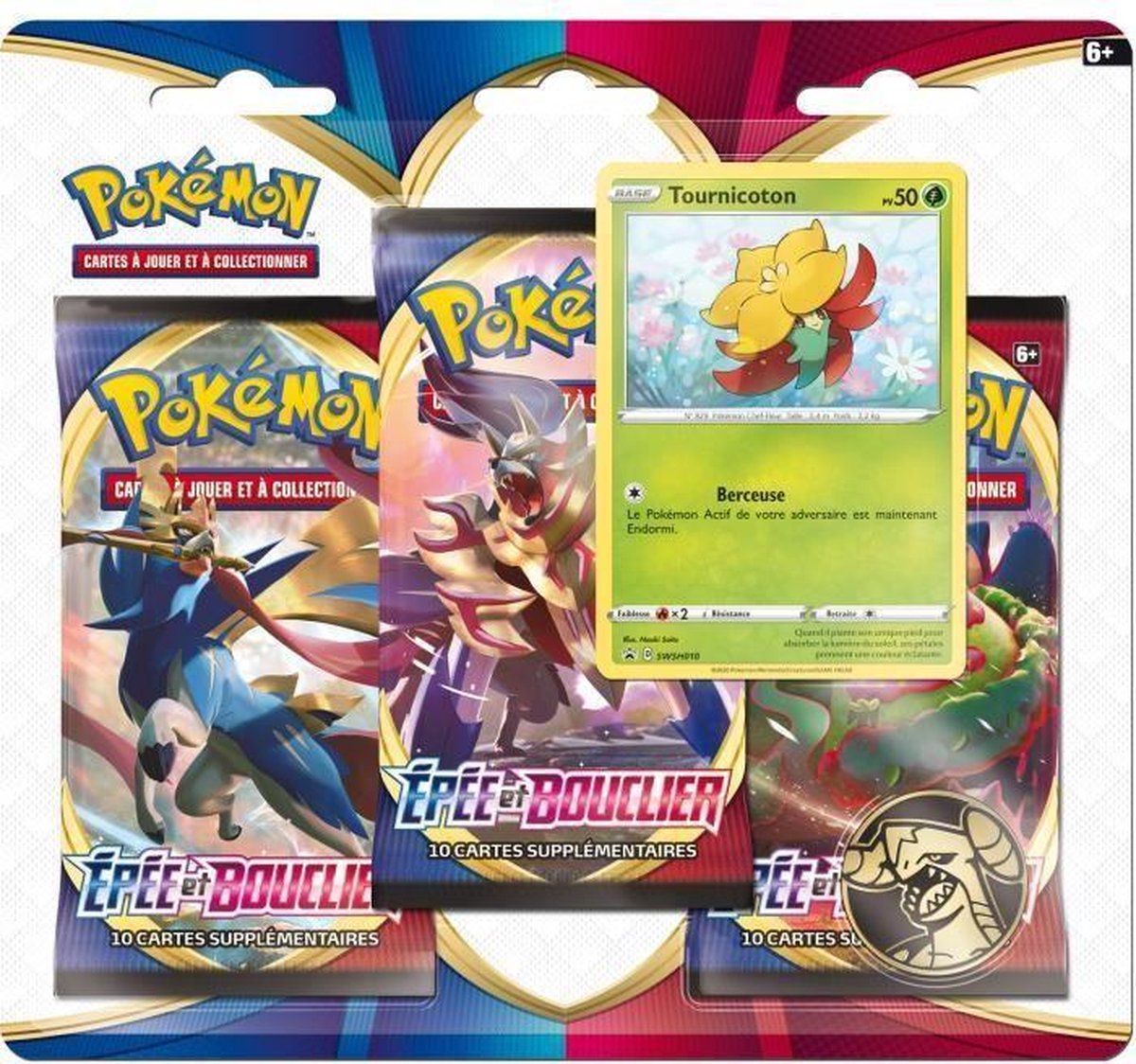 POKEMON Sword & Shield Pok�mon Day - Pack 3 TOURNICOTON boosters - 30 kaarten - 3PACK01POKDAY