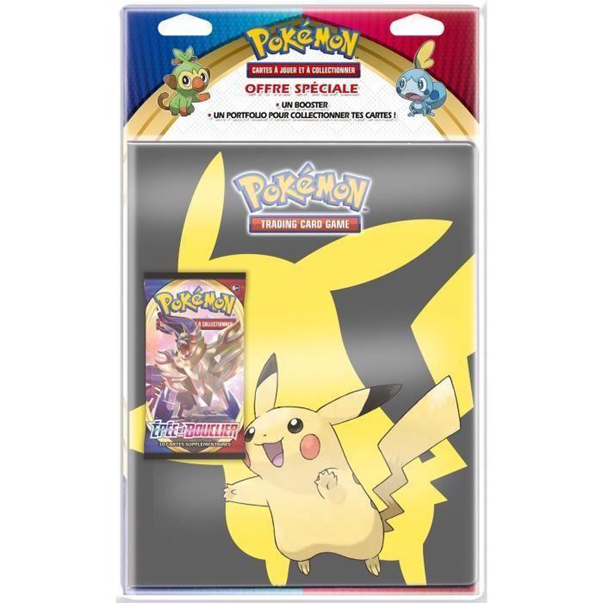 POKEMON Sword & Shield Series 1 EB01 - pak kaarthouder-notebook + booster - willekeurig model - POB09EB01