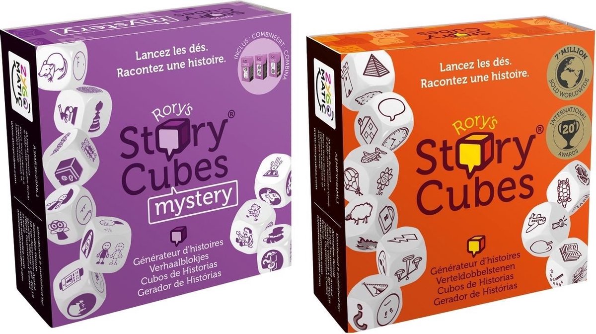 Spellenbundel - Dobbelspel - 2 Stuks - Rorys Story Cubes Original & Mystery