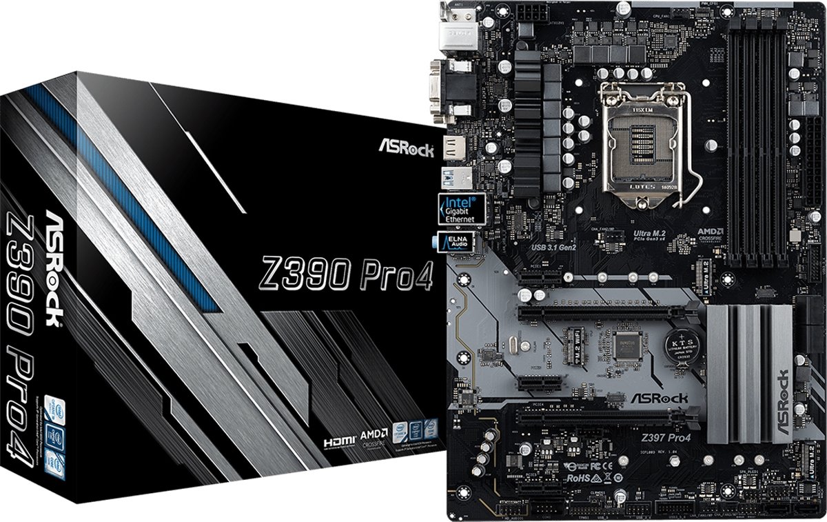 ASRock Z390 Pro4 Moederbord