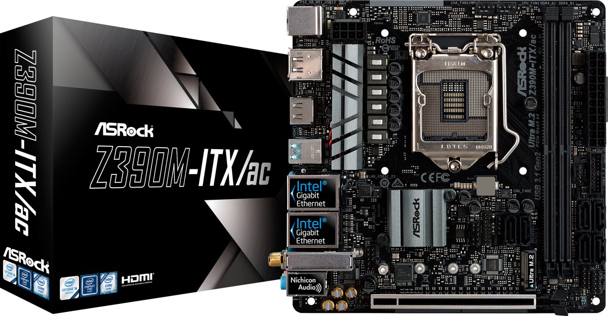 ASRock Z390M-ITX/AC Moederbord