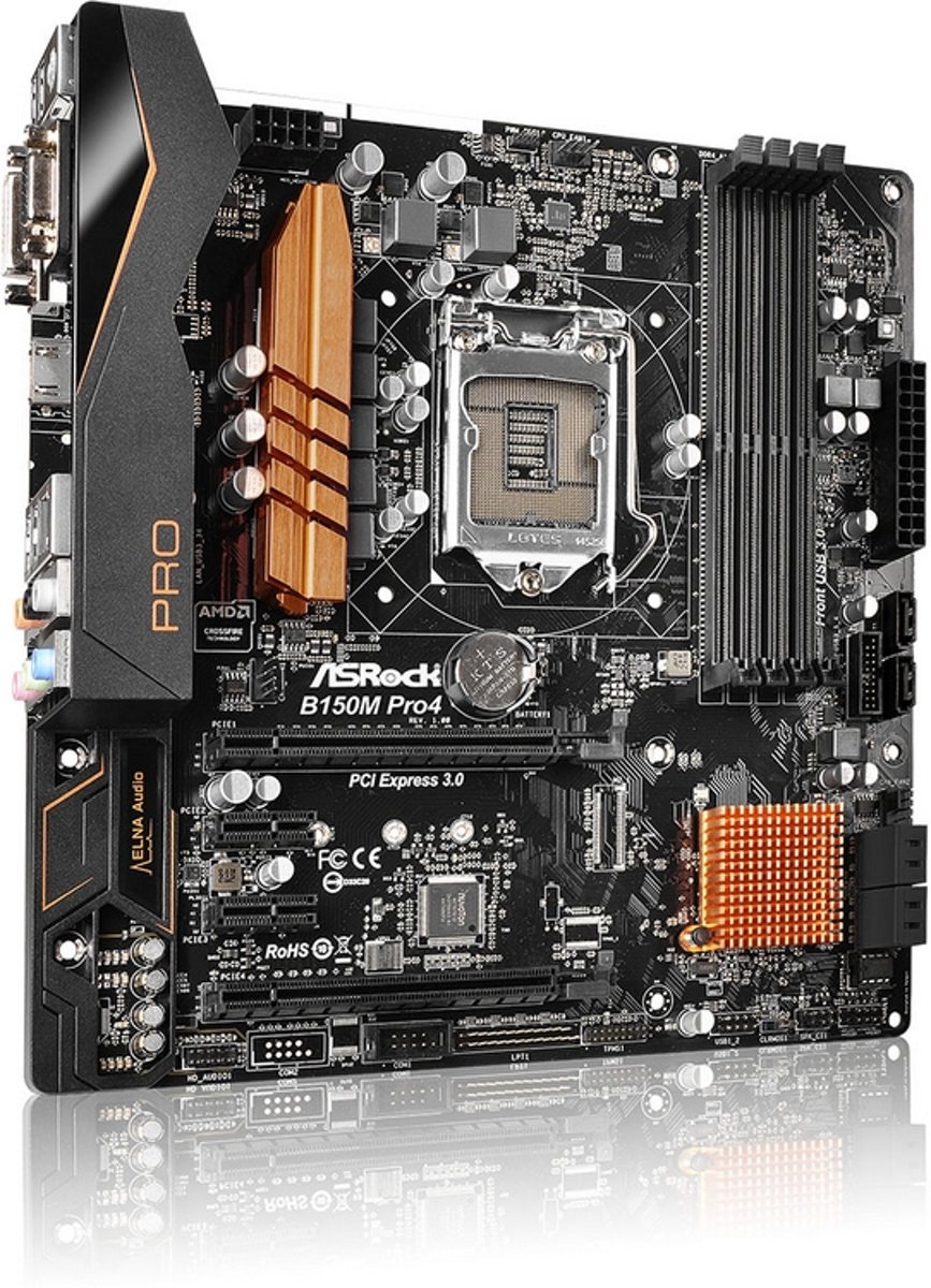 Asrock B150M PRO4 Intel B150 LGA 1151 (Socket H4) Micro ATX moederbord