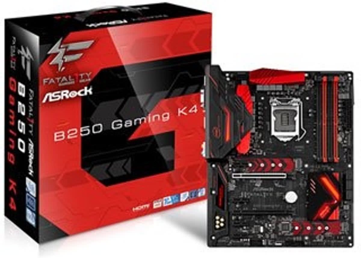 Asrock Fatal1ty B250 Gaming K4 Intel B250 LGA 1151 (Socket H4) ATX moederbord